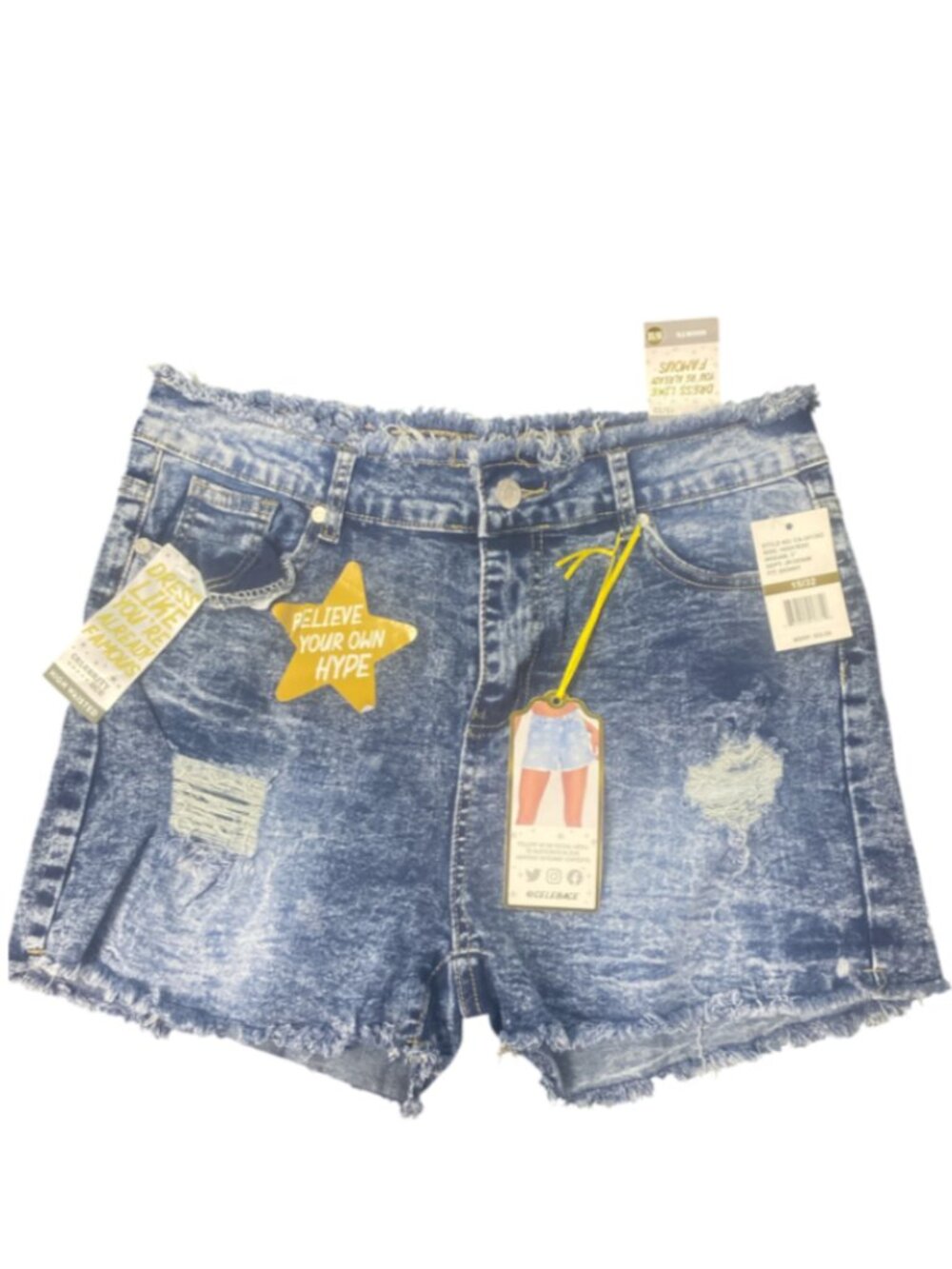 Celebrity Ace high rise skinny shorts size 15